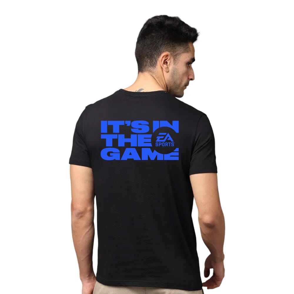 The Game Greys&Blues Pima Round neck T-Shirt-Black